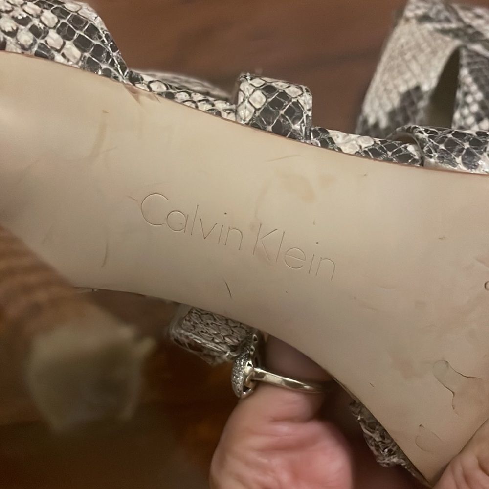 Calvin Klein Python strappy heels - Picture 7 of 15